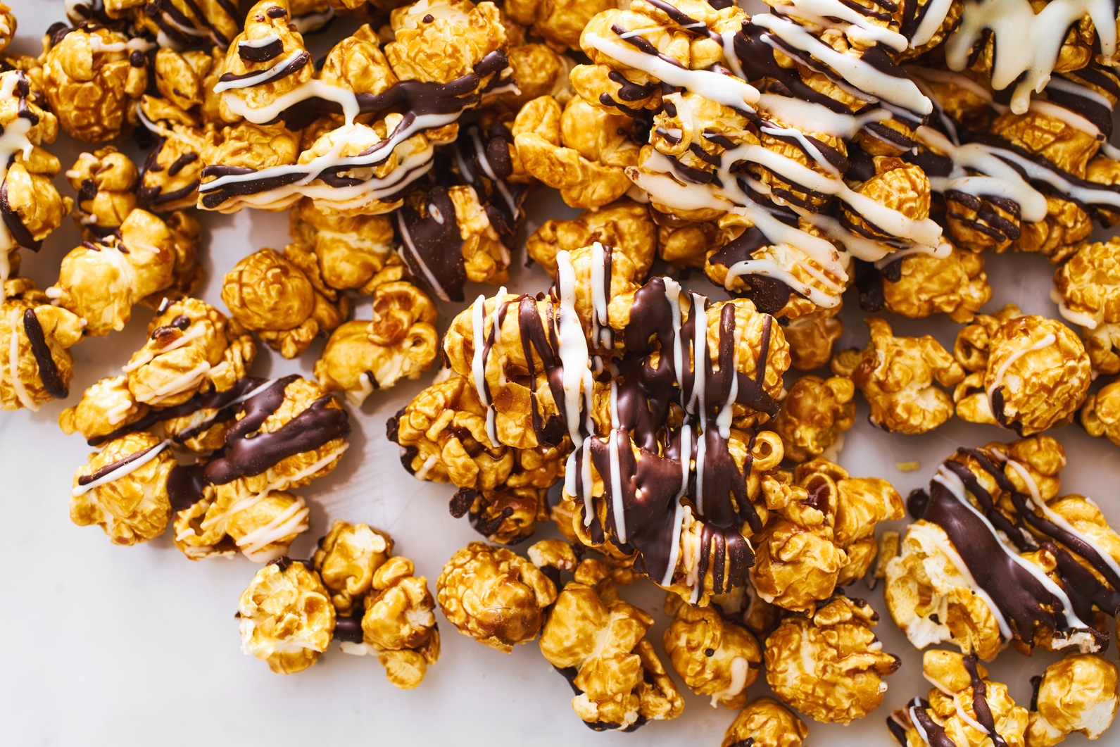 Close-Up Shot of Golden Popcorn